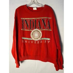 Hanes Indiana University Red Crewneck Sweater Women's Size XL